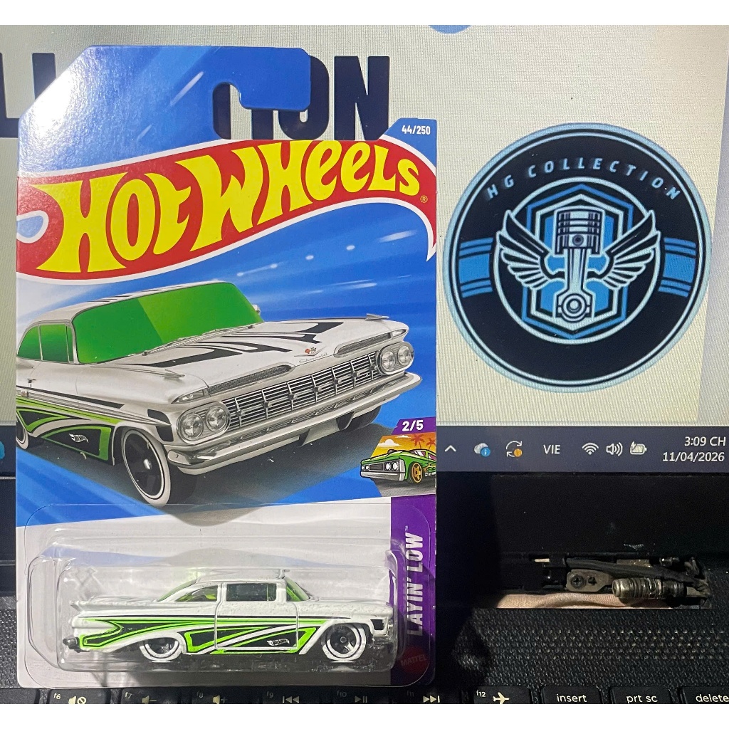 xe đồ chơi mô hình hotwheels basic 2026 case G+H: 59 Chevy Impala
