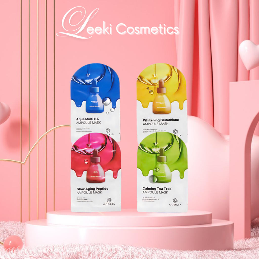 Combo 10 Mặt Nạ Giấy Dưỡng Ẩm, Sáng Da Gookin Ampoule Mask 30ml