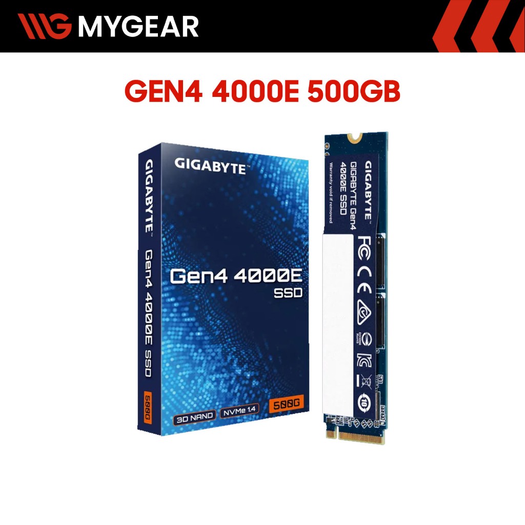 Ổ cứng SSD Gigabyte Gen4 4000E 500GB PCIe 4.0 NVMe M.2 2280 - Chính hãng