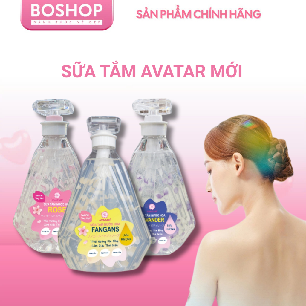 Sữa Tắm Nước Hoa Avatar Giúp Da Trắng Mịn 800ml