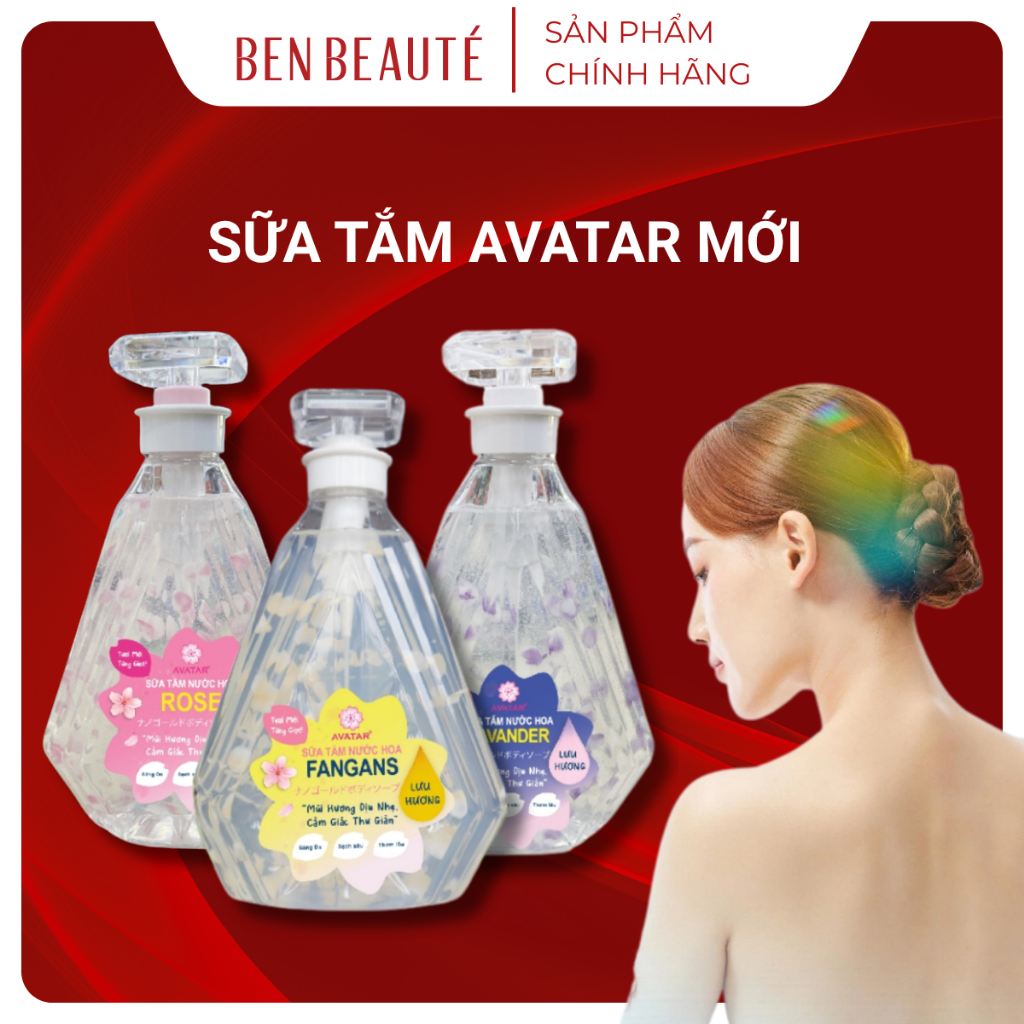 Sữa Tắm Nước Hoa Avatar Giúp Da Trắng Mịn 800ml