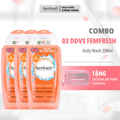 [MUA 3 TẶNG 1] Dung Dịch Vệ Sinh Phụ Nữ Femfresh Daily Intimate Wash 250ml Anh Quốc