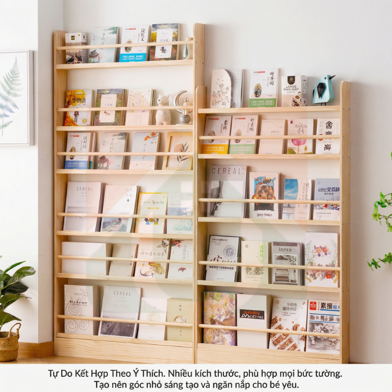 Kệ Sách Treo Tường Bằng Gỗ Tự Nhiên Tiết Kiệm Không Gian Sau Cánh Cửa  Nhiều Tầng Dung Tích Lớn | BigBuy360 - bigbuy360.vn