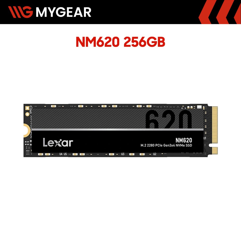 Ổ cứng SSD Lexar NM620 256GB PCIe Gen3 x4 NVMe M.2 2280 - Chính hãng