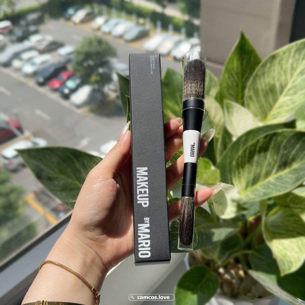 Cọ tán phấn phủ và kem tạo khối MAKEUP BY MARIO  F2 Dual-Ended