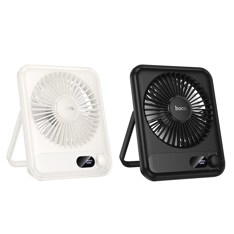 (Bảo Hành 12 Tháng) Quạt Tích Điện Để Bàn HOCO HX607 Chân Đỡ, Quạt Gió Mạnh Pin Giữ 10 Tiếng Cầm Tay | BigBuy360 - bigbuy360.vn