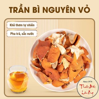 Trần bì khô nguyên vỏ 1kg, vỏ quýt, thơm, sạch, vỏ mỏng, hỗ trợ giảm ho, bổ phế, tiêu đờm - Lãn Ông