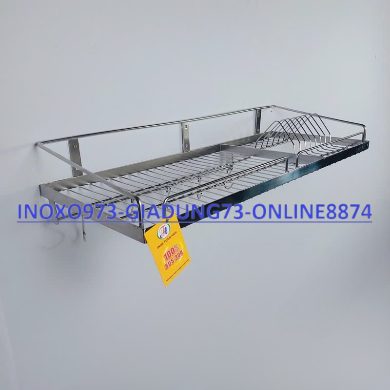Kệ úp chén bát 1 tầng inox 304 - Kệ inox 304 (hỏa tốc Tp.HCM)
