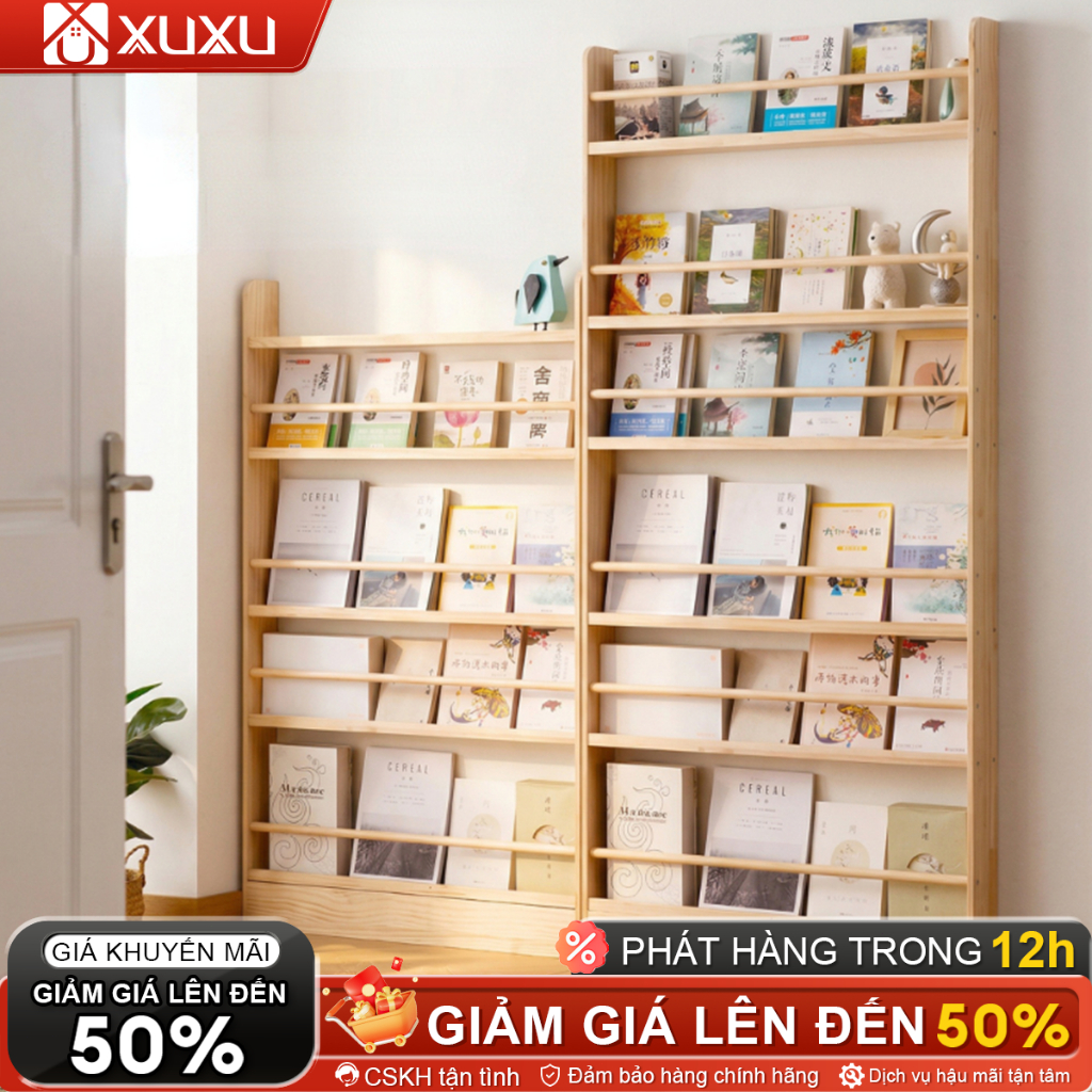 Kệ Sách Treo Tường Bằng Gỗ Tự Nhiên Tiết Kiệm Không Gian Sau Cánh Cửa  Nhiều Tầng Dung Tích Lớn | BigBuy360 - bigbuy360.vn