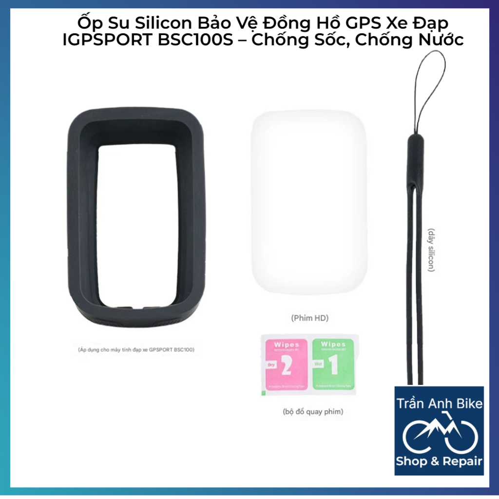 Ốp Su Silicon Bảo Vệ Đồng Hồ GPS Xe Đạp IGPSPORT BSC100S – Chống Sốc, Chống Nước