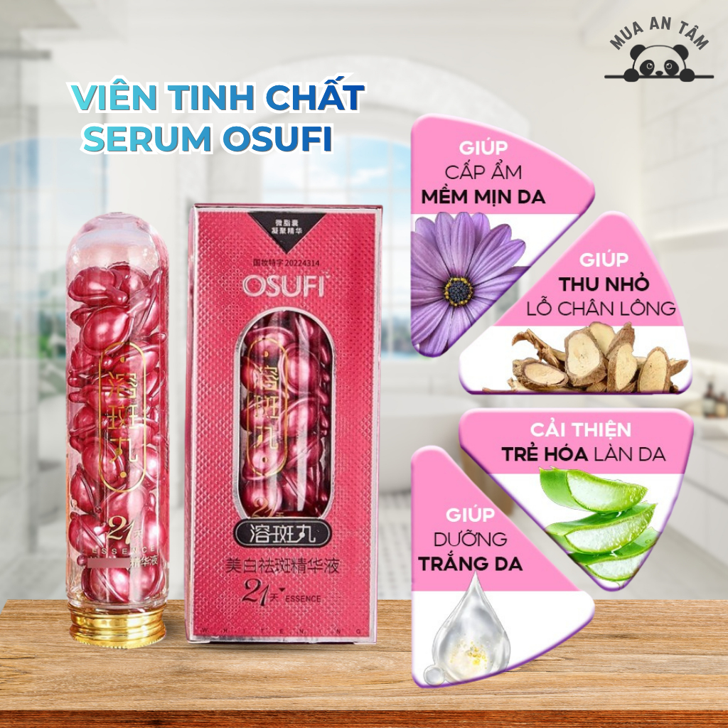 Hộp 21 Viên Tinh Chất Serum Osufi, Serum Viên Nang Cô Đặc Dưỡng Ẩm Da Căng Bóng Sáng Mịn
