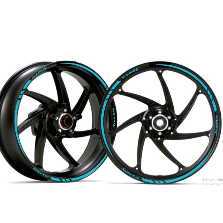 Tem Dán Vành Phản Quang Xe Máy CP- 94 Sports Decal Dán Mâm , Bển Màu Chống Nước