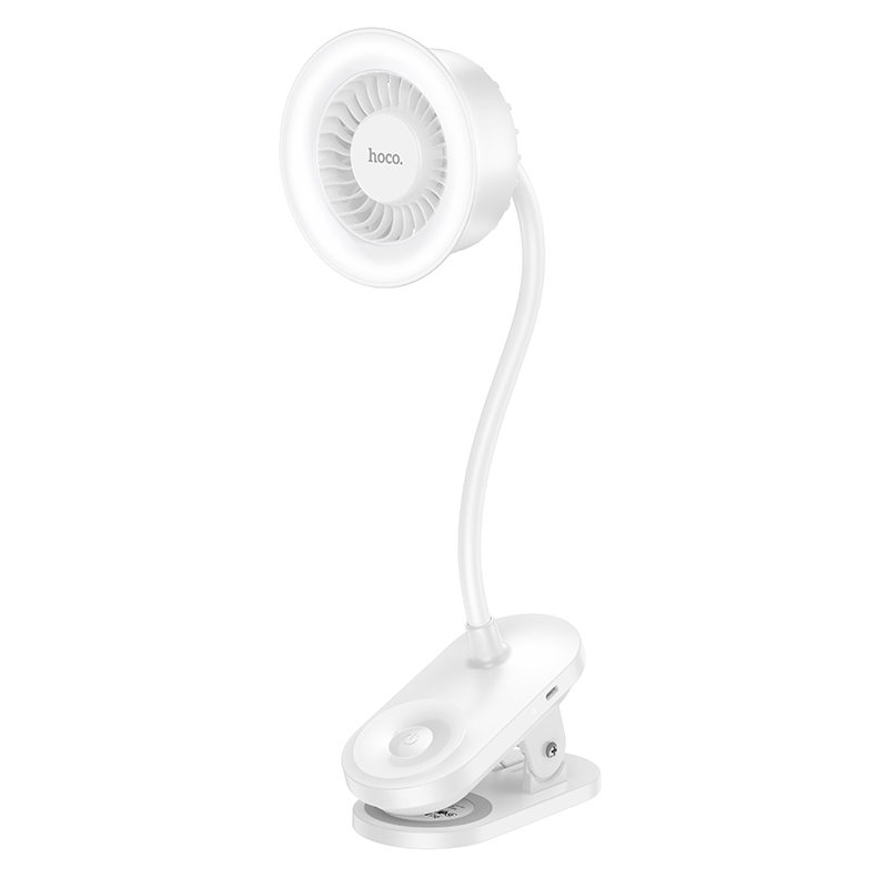 ( BẢO HÀNH 12 THÁNG) Quạt Kẹp Tích Hợp Đèn HOCO HX610 Cổ Dẻo, Quạt Tích Điện Có 3 Mức Gió 2 Mức Đèn | BigBuy360 - bigbuy360.vn