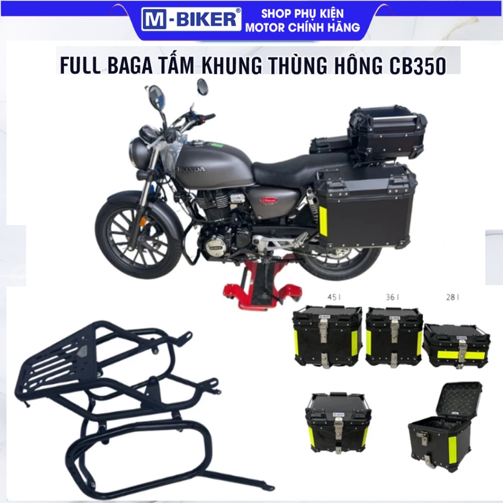 Baga Khung Thùng Hông Honda CB350 Khung Thùng Hông CB350, Baga Hông CB350 Chắc Chắn Lắp Zin