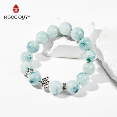 Vòng tay đá Cẩm thạch phối charm - Mẫu VC0989 - Ngọc Quý