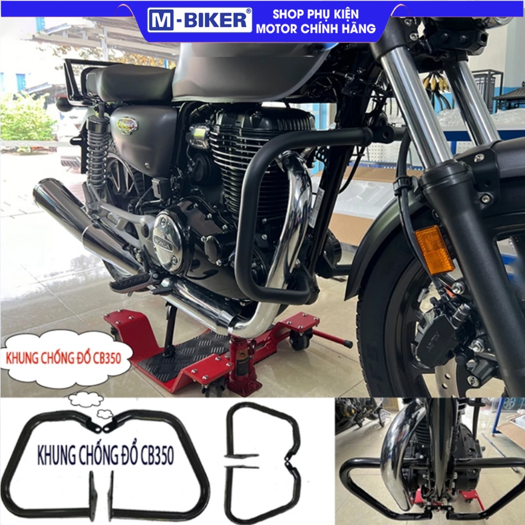 Chống Đổ & Ốp Gầm Honda CB350 Khung Chống Đổ CB350, Bảo Vệ Gầm CB350 Chắc Chắn