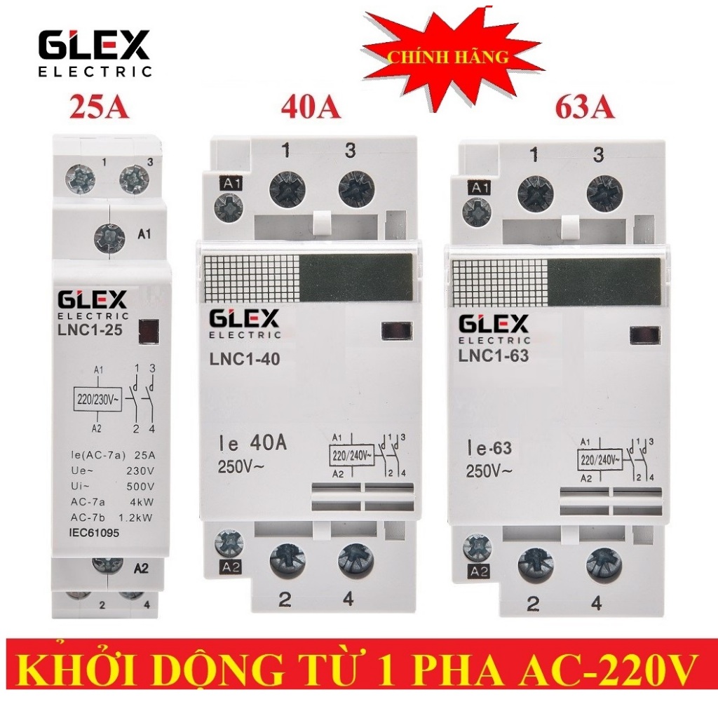 Khởi động từ mini GILEX 63A,40A,25A,20A