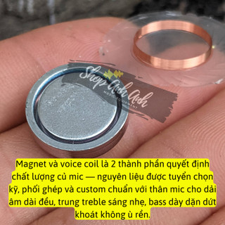 Côn mic OEM nam châm Neo cao cấp đặt riêng nhà máy hát nhẹ ít hú âm đều 3 dải