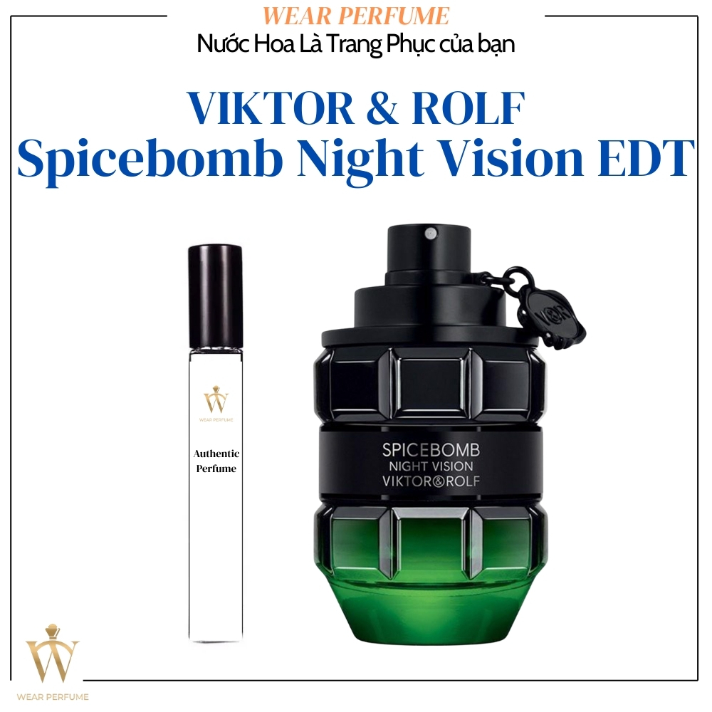 Fullsize 90ML - Nước hoa Nam V|ktor & Rolf Spicebomb Night Vision EDT - Wear Perfume