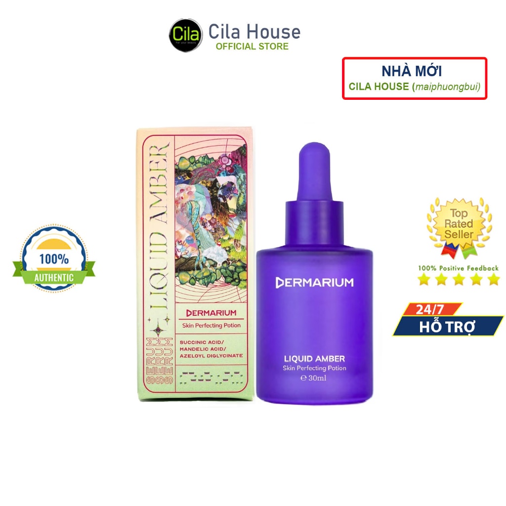 Tinh chất Dermarium Liquid Amber kiềm dầu, giảm mụn - Cila House