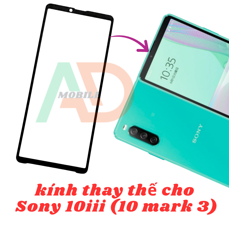 AD mặt kính Sony Xperia 10III (10 Mark 3), kính dùng ép cho Sony Xperia 10III (10 Mark 3)