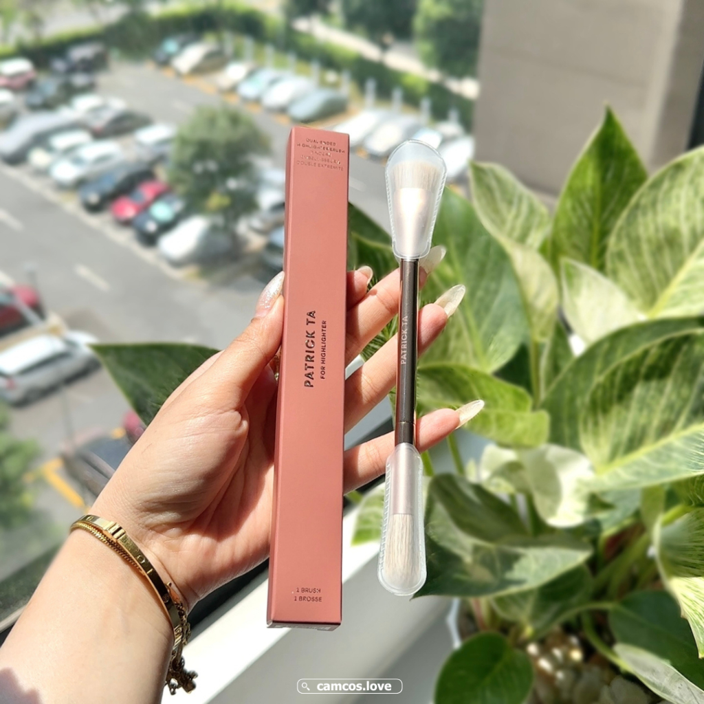 Cọ tán kem bắt sáng PATRICK TA  Dual Ended Highlighter Brush