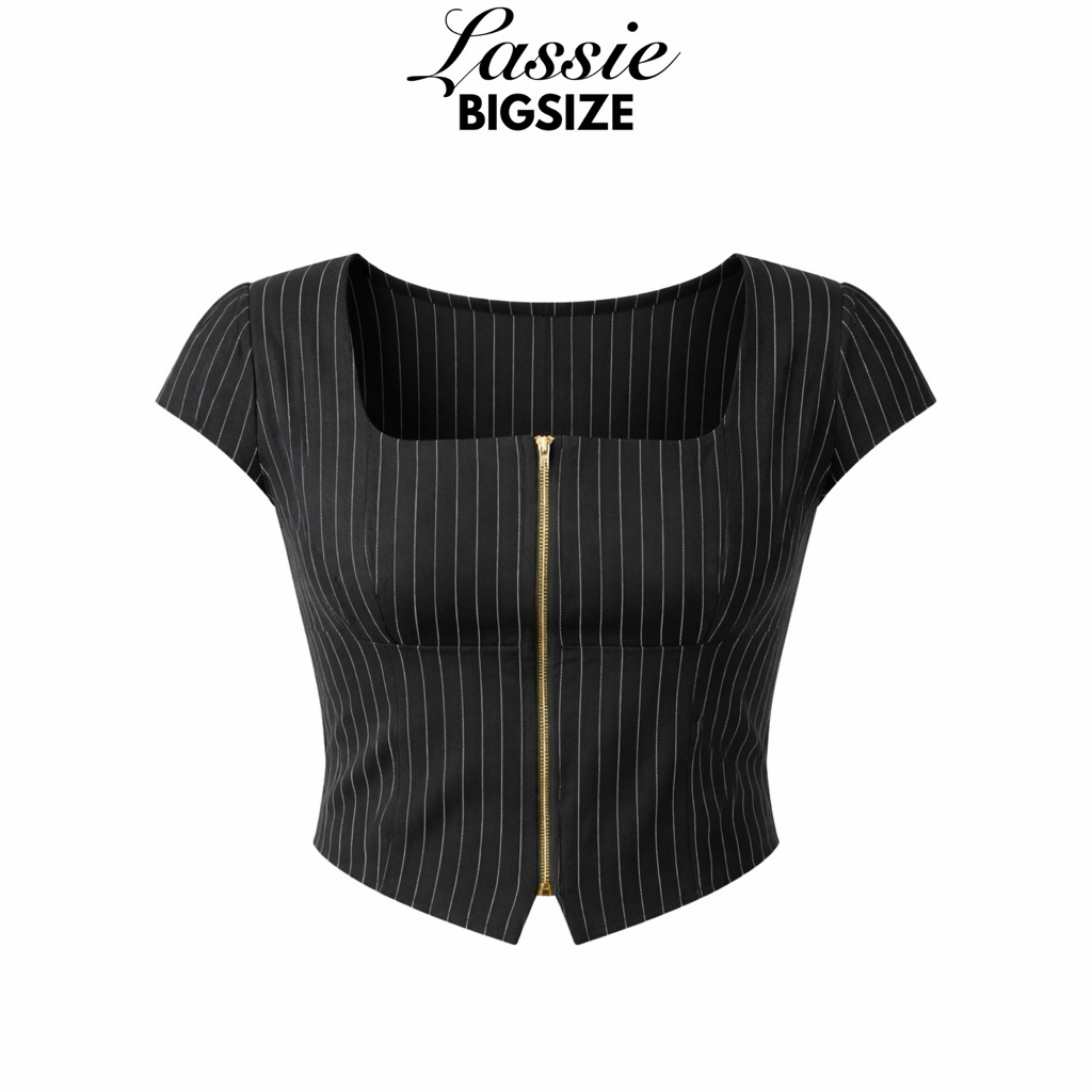 LASSIE BIGSIZE| Áo sơmi kiểu nữ (60-85kg) MIVA TOP