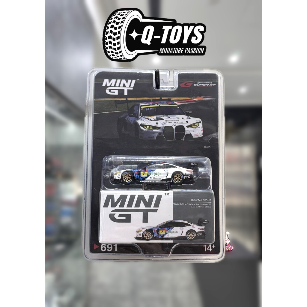 qtoys Xe mô hình MiniGT BMW M4 GT3 ( Total ) tỉ lệ 1:64