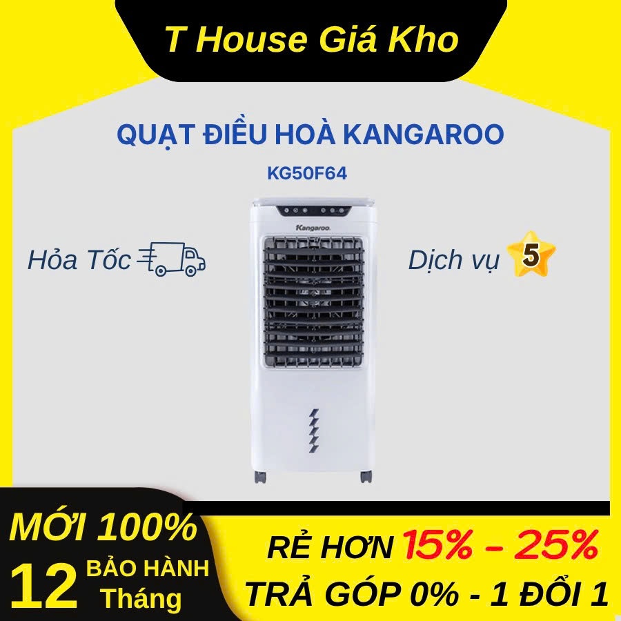 [Mới 100% Chính Hãng] Quạt Điều Hòa Kangaroo KG50F64 42 Lít Công Suất 90W Độ Bền Cao BH 12 Tháng
