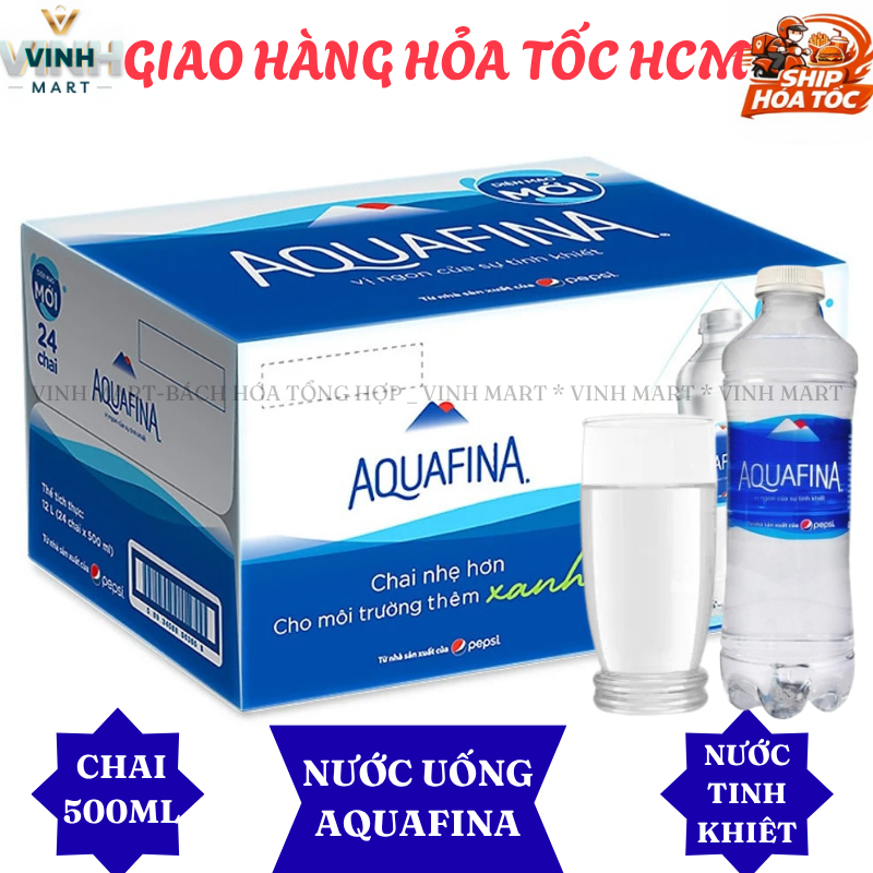 Nước Tinh Khiết AQUAFINA Thùng 24 Chai 500 Ml