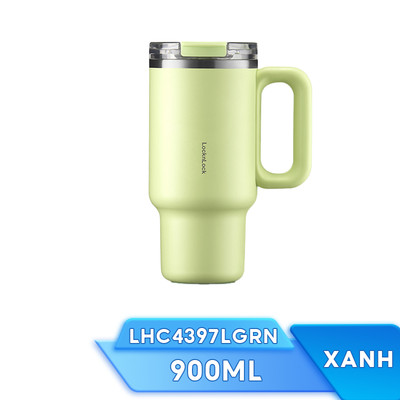 Ly Giữ Nhiệt LocknLock Balance Grip Tumbler LHC4397LGRN 900ml Màu Xanh Lá, Hàng Chính Hãng, Thép Không Gỉ - JoyMall