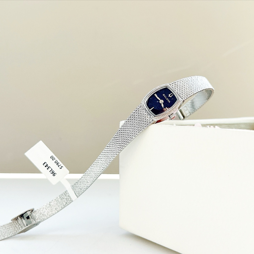 Đồng hồ nữ dây thép Bulova Goddess of Time Sodalite Quartz Blue Dial 96L343