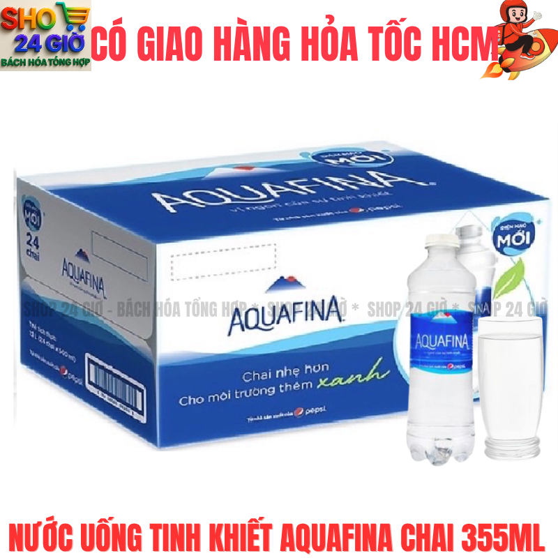 Nước Suối Aquafina 1 thùng 24 Chai 355ml
