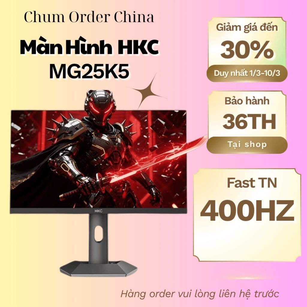 Màn hình HKC MG25K5 đẳng cấp 400hz cân mọi tựa game FPS CS2