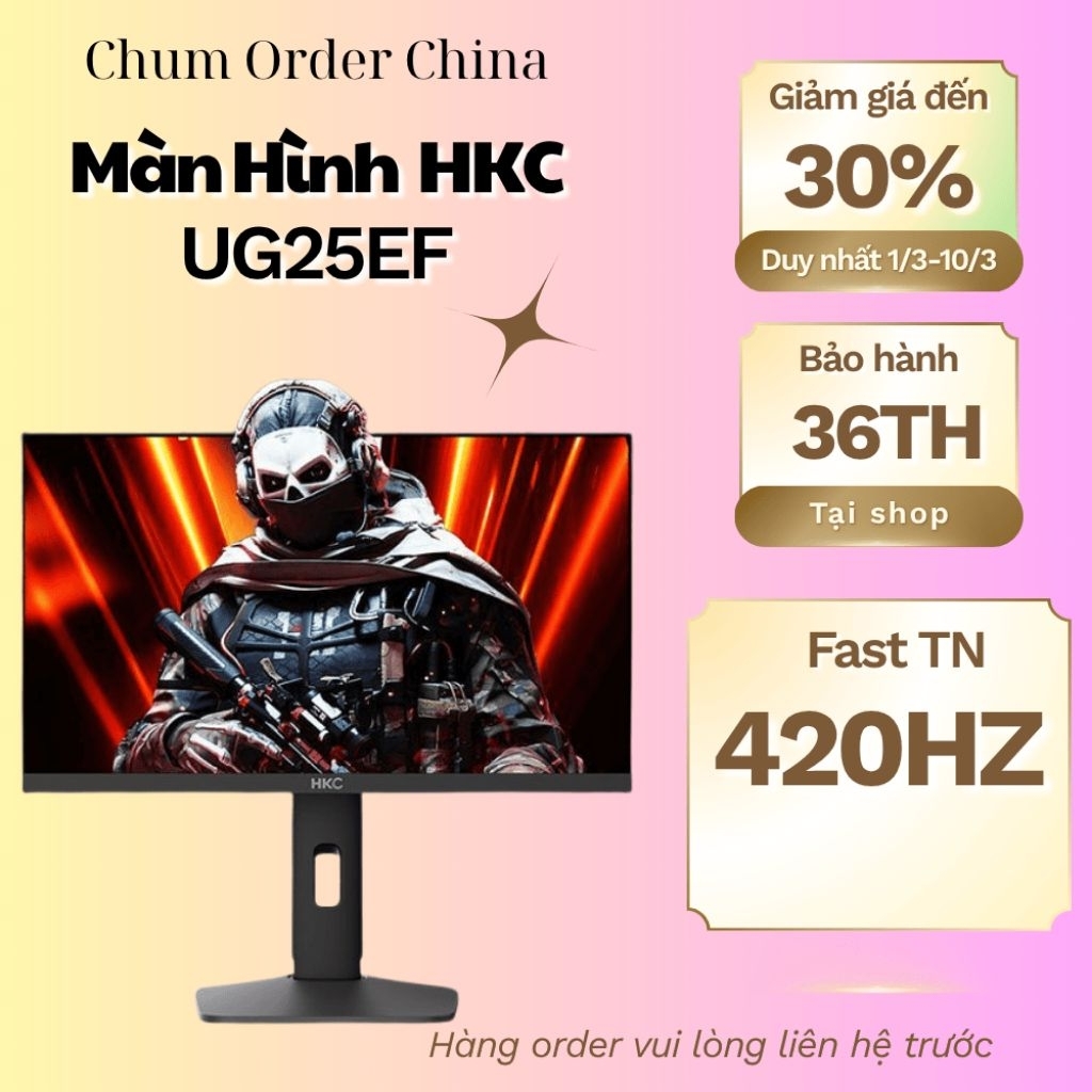 Màn hình game HKC UG25EF 420hz đẳng cấp FPS CS2 tẹt ga