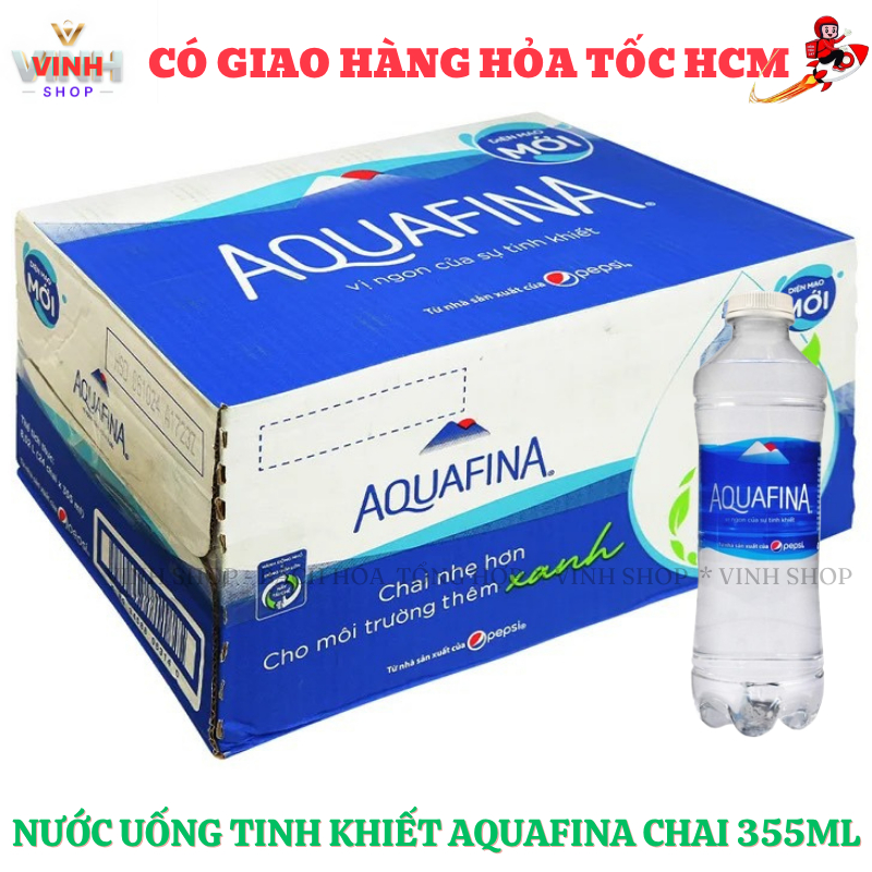 Nước tinh khiết Aquafina thùng 24 chai 355ml