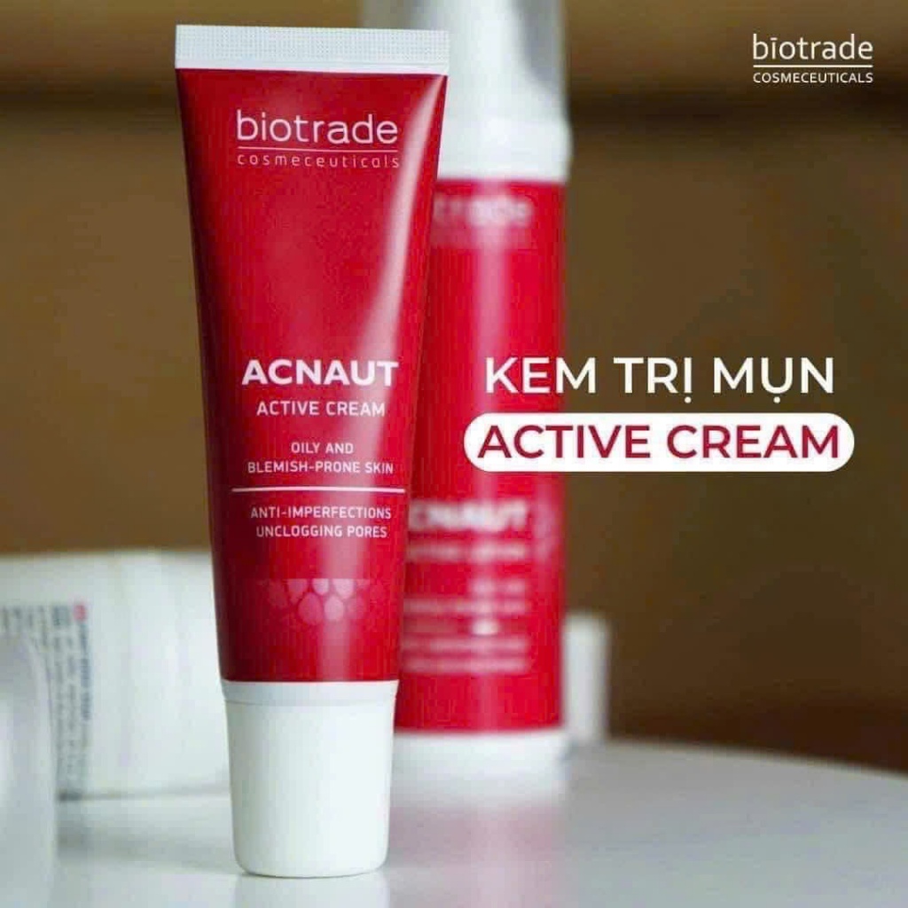 Kem chấm Mụn Biotrade Acnaut Active Cream giảm đỏ, mờ thâm Biotrade