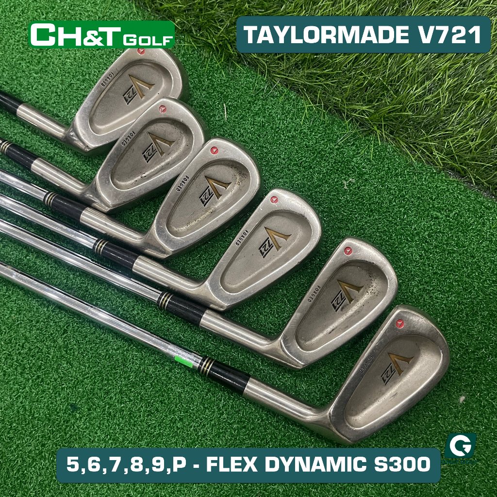 Bộ gậy golf sắt nam Taylormade V721 6 cây 5,6,7,8,9,P Flex Dynamic gold S300