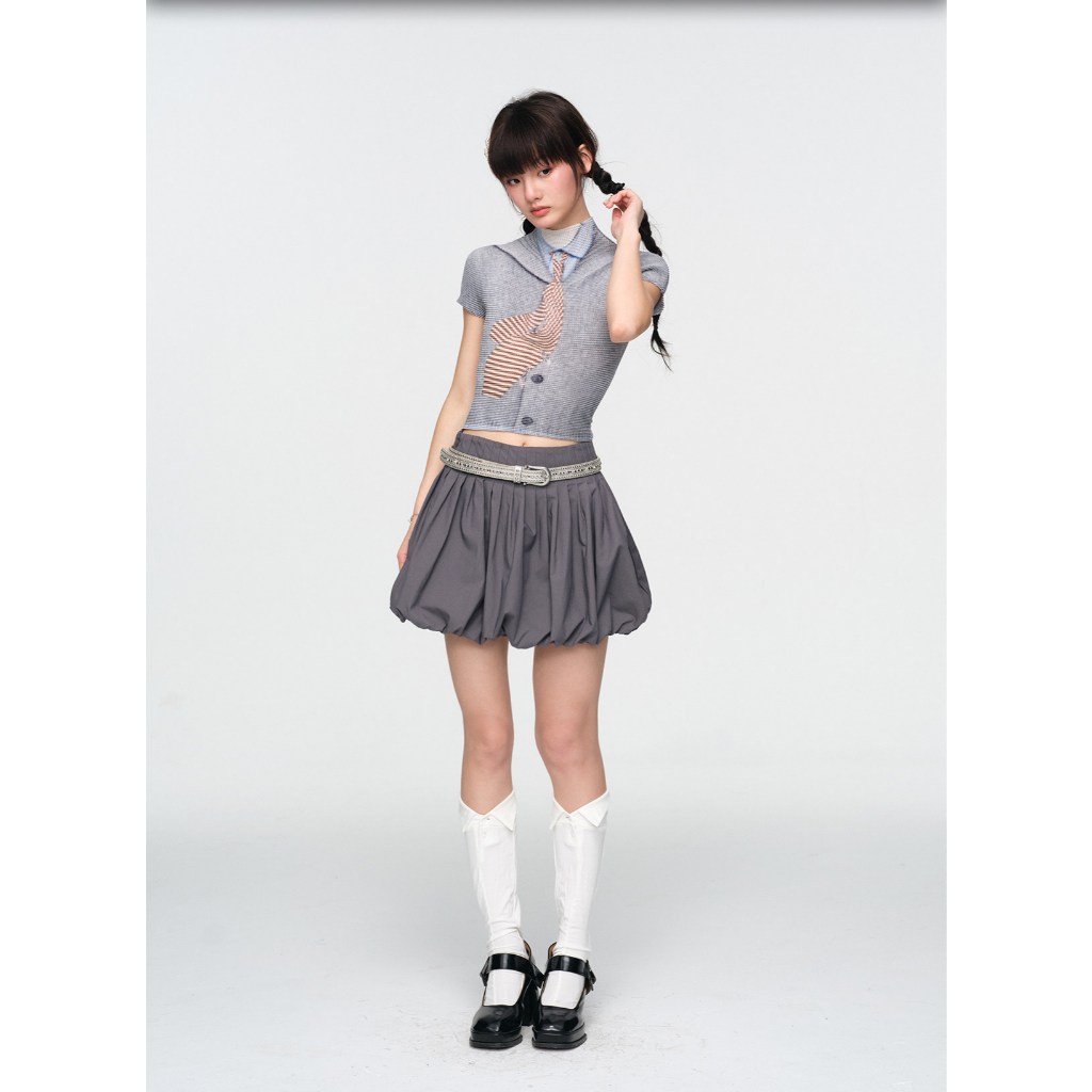 Áo Thun Baby Tee Co Giãn In Họa Tiết Retro – Form Dáng Ôm Style Y2K & Acubi