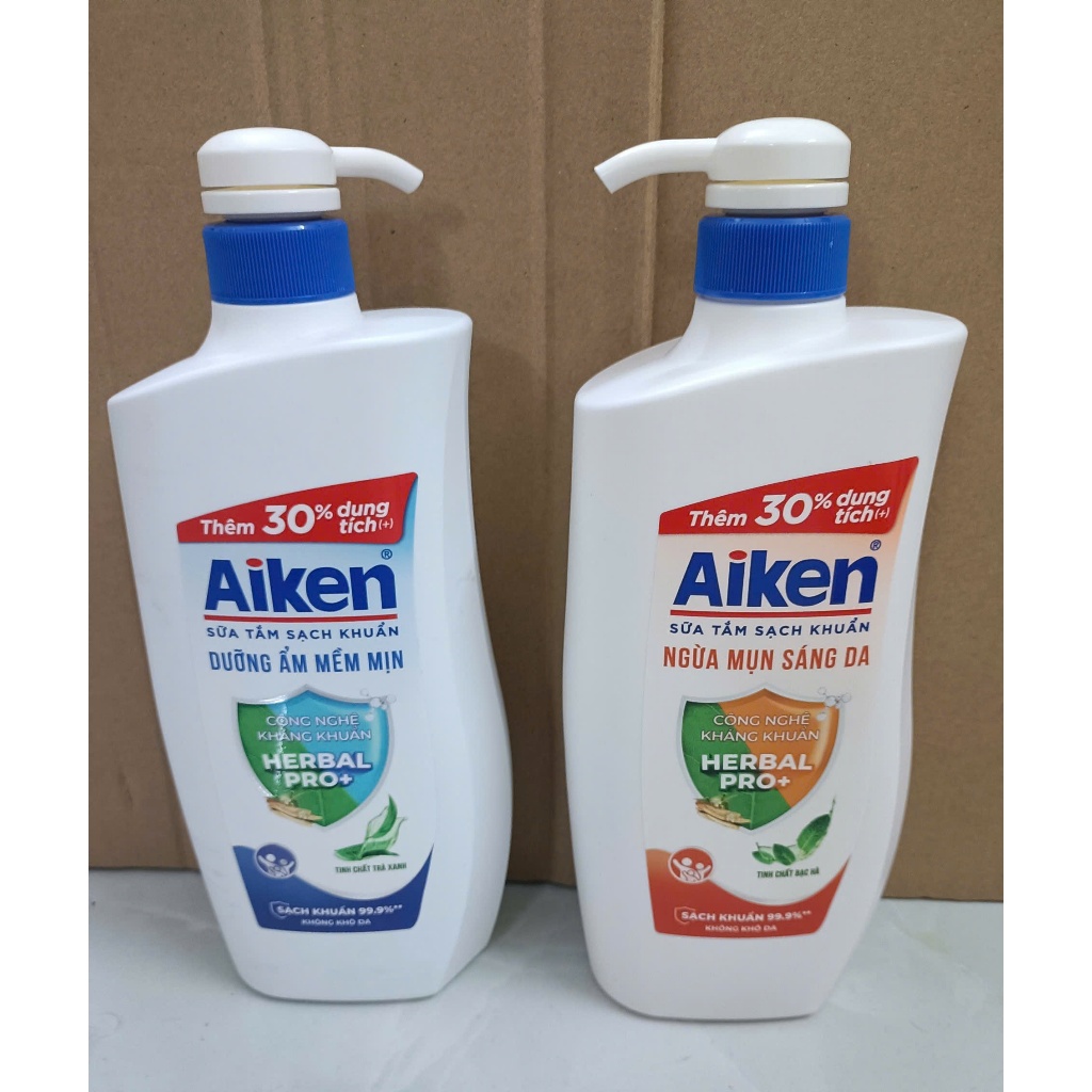 Sữa tắm sạch khuẩn cho gia đình Aiken 845g
