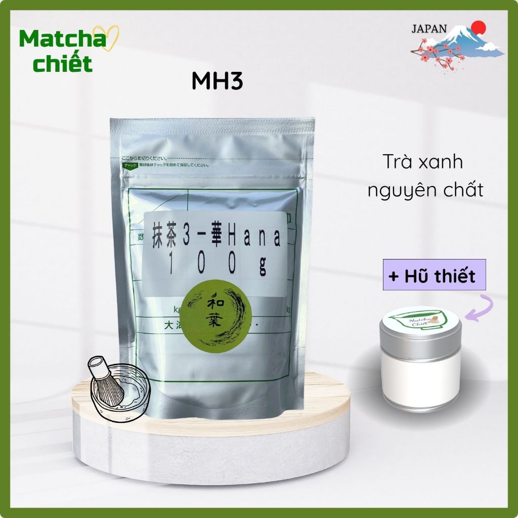 Matcha MH3 waba tea  gói 50g,100g bột trà xanh nhập khẩu Nhật Bản
