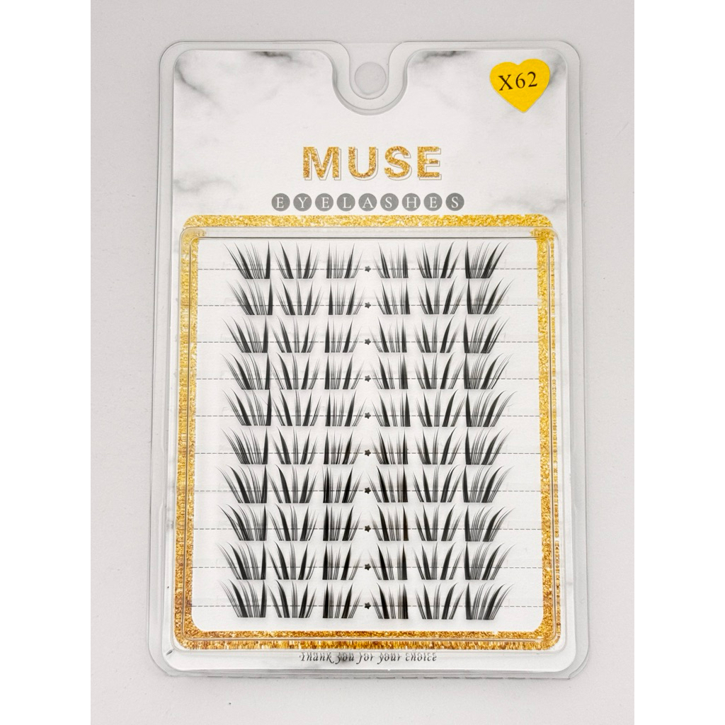 Mi Cụm X62, Mi Giả Muse, Lông Mi Giả Tự Nhiên - Elemi Store