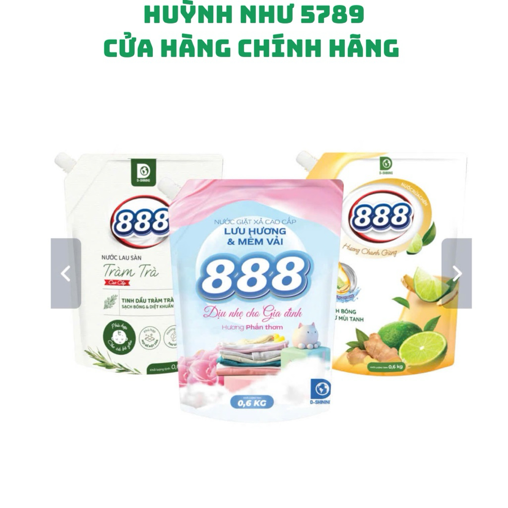 [CHÍNH HÃNG]Combo nước giặt+nước rửa chén+nước lau sàn 888