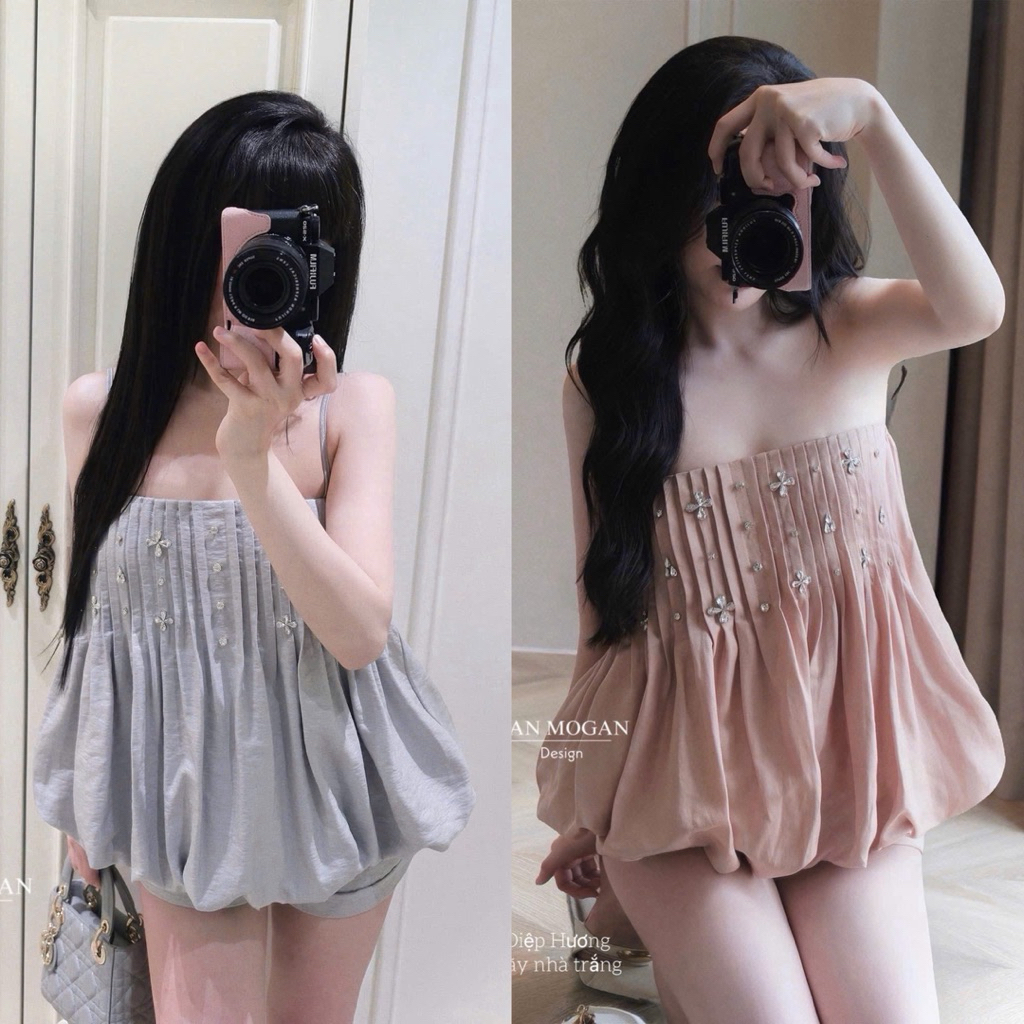[ BÉMIU.STUDIO ] SET 2S ĐÍNH ĐÁ HAI MÀU PASTEL