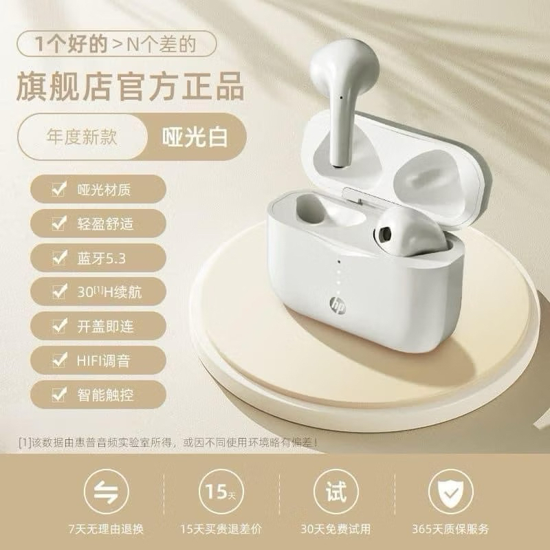 Tai Nghe Bluetooth Earbuds 5.3 HP H23A chính hãng – Cảm Ứng – Hàng Nội Địa Chất Lượng Cao