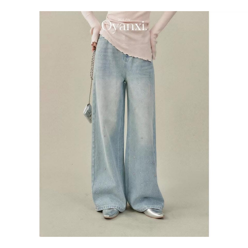 Quần jean đính đá Oyanxi size M