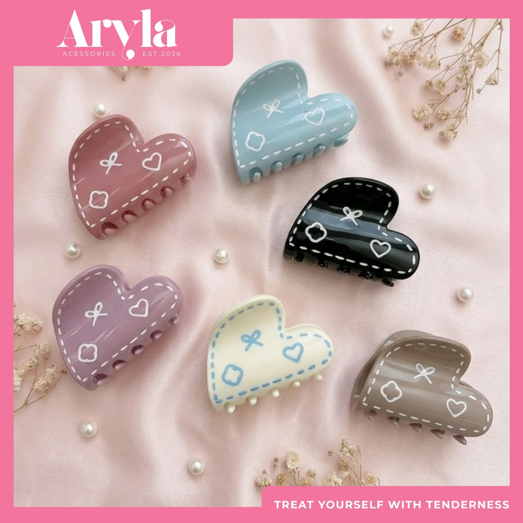 [ARYLA] Phụ Kiện Kẹp Càng Cua Trái Tim Hàn Quốc KCC011-KCC016