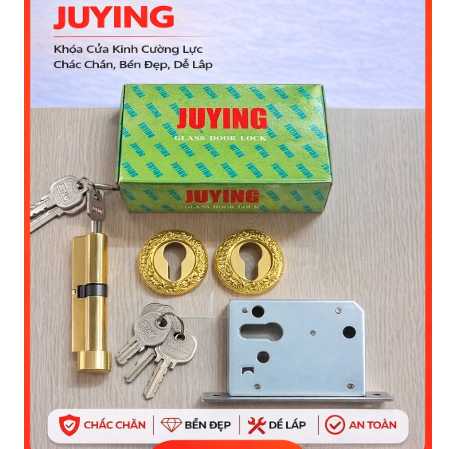 Khóa Cửa Lùa JUYING – Khóa Cửa Lùa Nhôm Kính Chắc Chắn, Bền Đẹp, Dễ Lắp