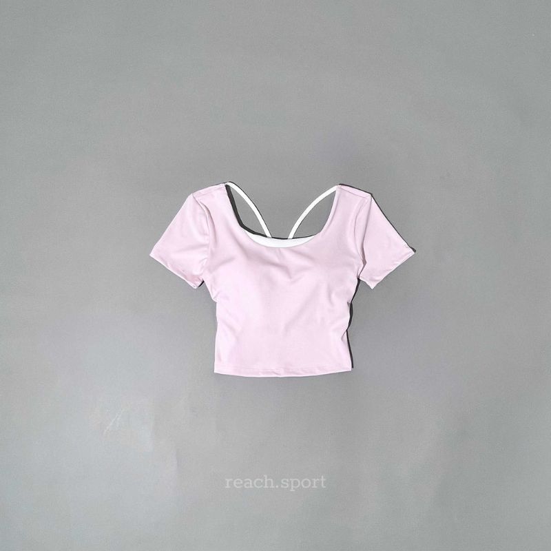 Áo Croptop Thể Thao Nữ Tay Ngắn Ôm Body Co Giãn 4 Chiều Tôn Dáng (Có Mút) | Nora Top