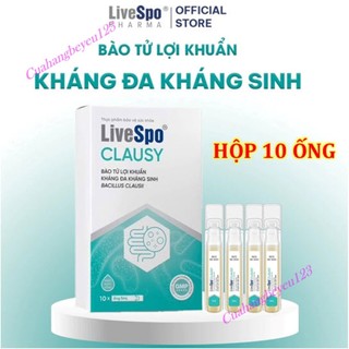 Hộp 10 Ống / Men vi sinh tiêu hóa LiveSpo CLAUSY - Men tiêu hóa lợi khuẩn Hỗ trợ tiêu hoá, đầy hơi, khó tiêu LSP SK